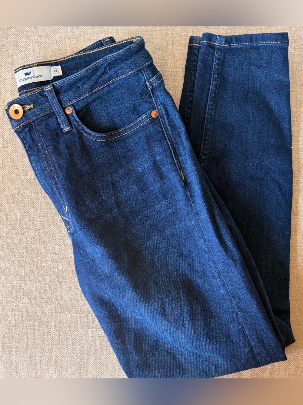 Vineyard Vines Size 28 High Rise Skinny Dark Blue Denim Jeans